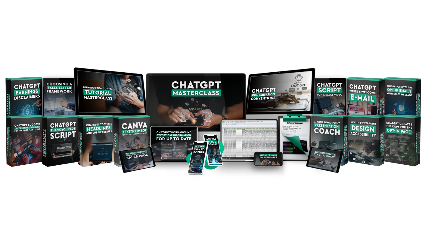 7-Figure ChatGPT Masterclass + 3500 Prompts included